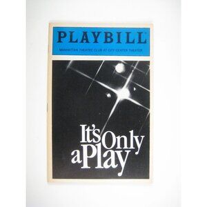 Its Only A Play Playbill Manhattan Theatre Club January 1986 McNally Mark Blum